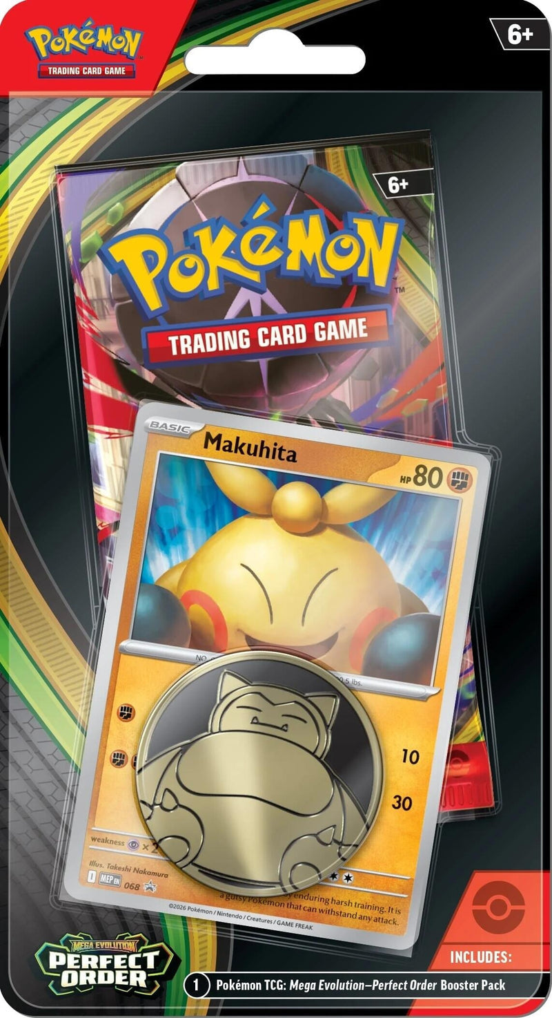 Pokémon TCG: Mega Evolution - Perfect Order Single Pack Checklane Blister [Makuhita]